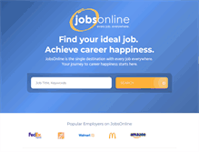 Tablet Screenshot of jobsonline.com
